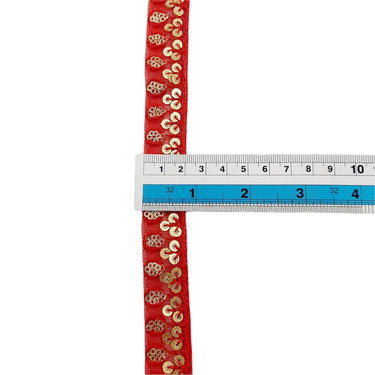 Net Embroidered Lace Trim Sequins Trim 3 Yards Decorative Sari Border Costume Ribbon Crafting Sewing Tape